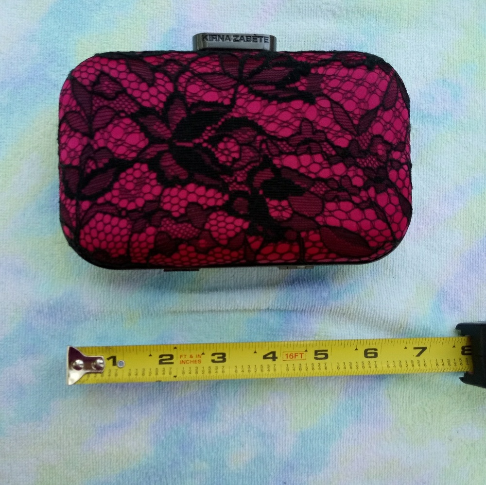 Small Hard Case Lace Clutch